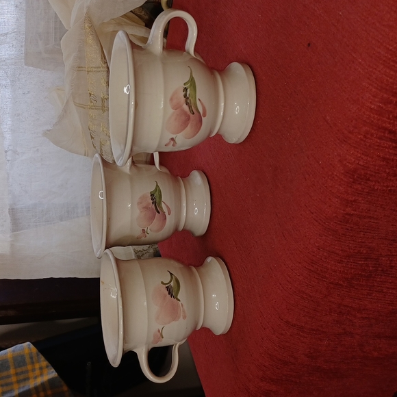 Vintage‎ handmade pottery / Fågelmara Krukmakeri Sweden / set of 3 mugs - Picture 1 of 3